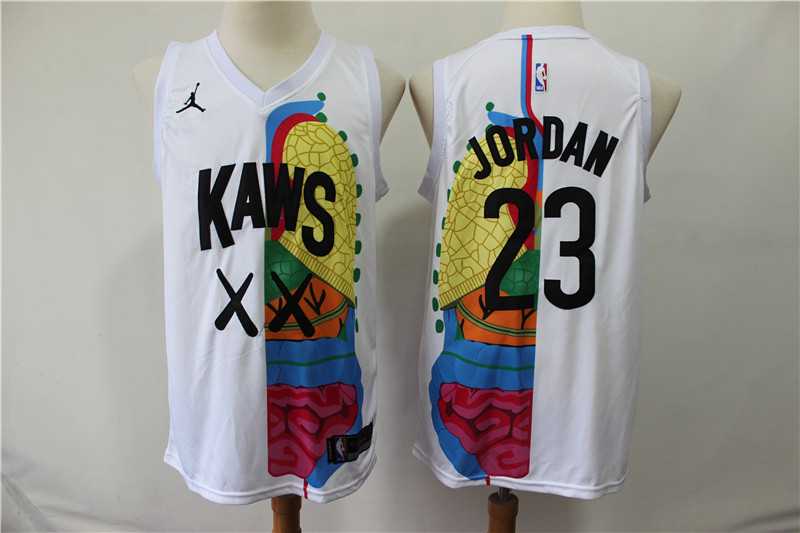 KAWS X Jordan 23 Michael Jordan White NBA Jersey,We sell and wholesale KAWS X Jordan 23 Michael Jordan White NBA Jersey on line form chian!